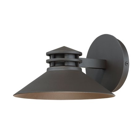 DWELED Sodor 8in LED Indoor and Outdoor Wall Light 3000K in Bronze WS-W157
